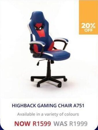Decofurn HIGHBACK GAMING CHAIR A751 offer