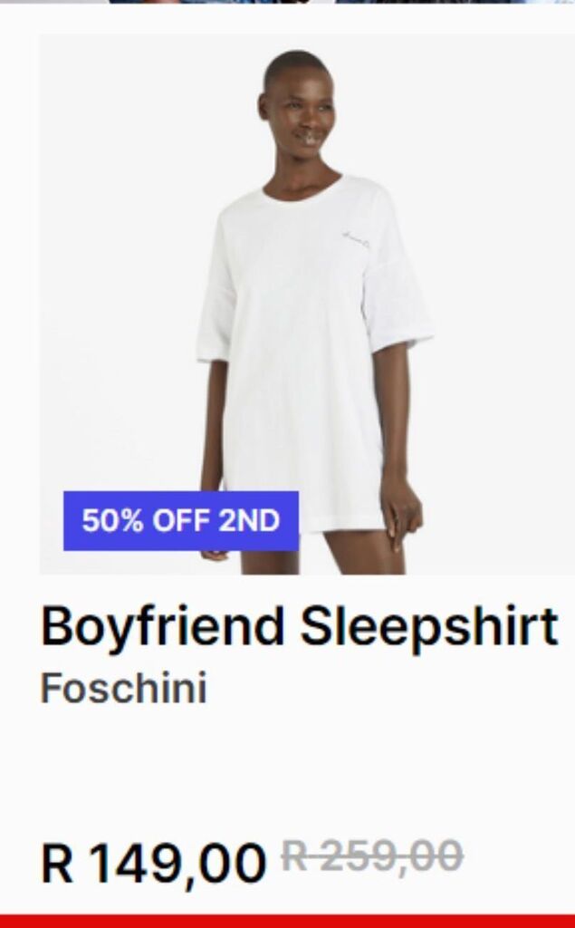 T-shirt offer at Foschini