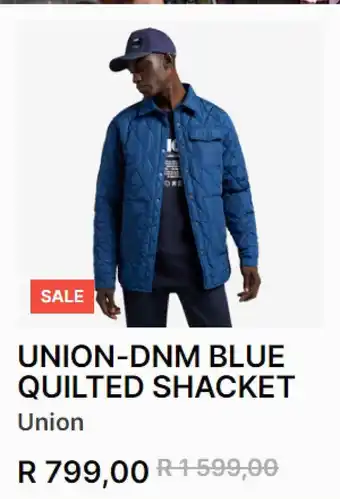 Markham Union-dnm blue quilted shacket offer