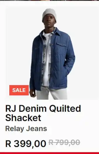 Markham Rj denim quilted shacket offer