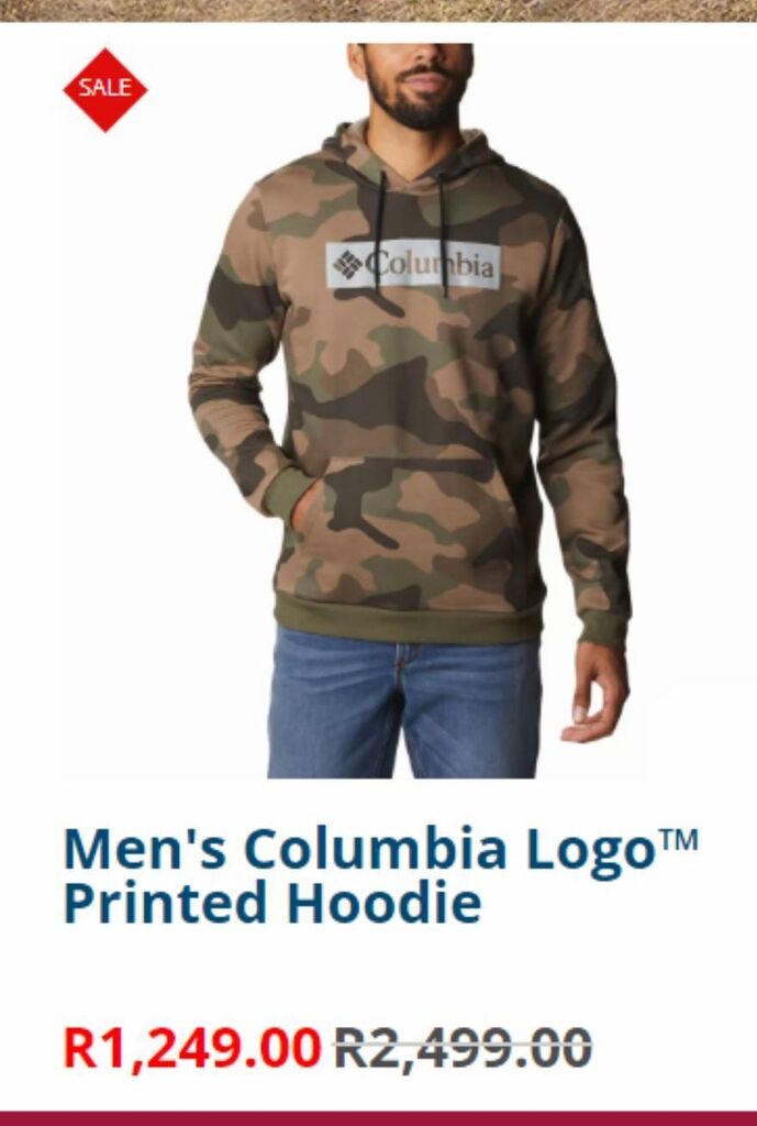 Columbia Hoodie offer