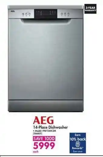 Makro AEG 14-Place Dishwashing offer