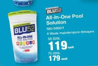 BLU52 All-in-One Pool Solution 50 000L