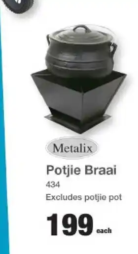 Mica Metalix Potjie Braai offer