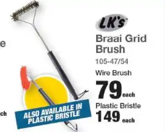 Lk's Braai Grid Brush- Wire Brush