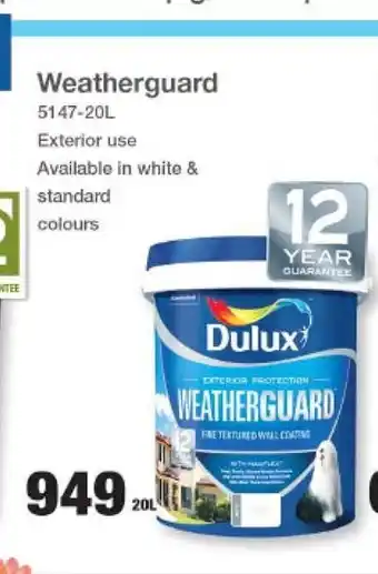 Mica Dulux Weatherguard 20L - 5147-20L offer
