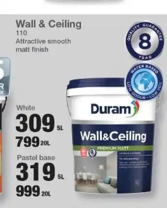Duram Wall & Cleaning White 5L
