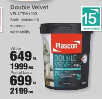 Mica Placon Double Velvet White 5L offer