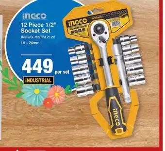 Mica iNGCO 12Piece 1/2" Socket Set offer