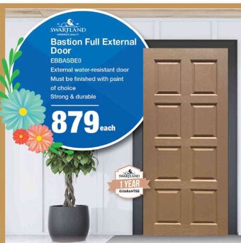 Mica Swartland Bastion Full External Door offer