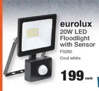 Mica Eurolux 20W LED Floodlight with Sensor offer