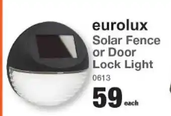 Mica Eurolux Solar Fence or Door Lock Light offer