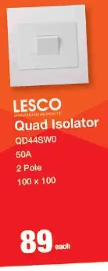 LESCO Quad Isolator