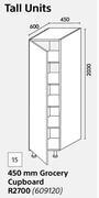 Builders Warehouse Home & kitchen 450mm grocery cupboard (tall units) offer