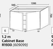 Builders Warehouse Home & kitchen 1.2m cabinet base (floor units) offer