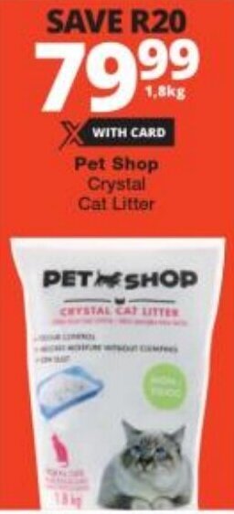 Checkers Pet Shop Crystal Cat Litter offer