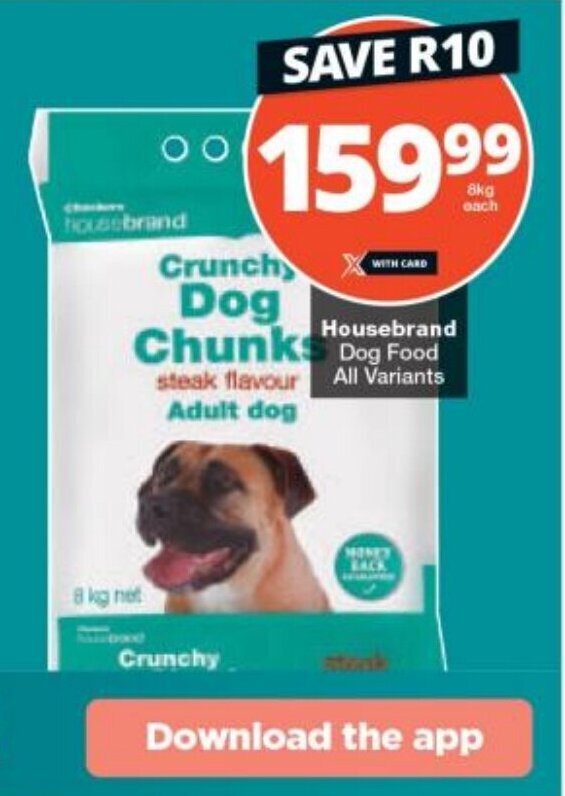 Housebrand Dog Food All Variants offer at Checkers