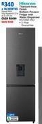 OK Furniture Hisense 263l titanium inox finish bottom freezer fridge with water dispenser h370bit-wd offer