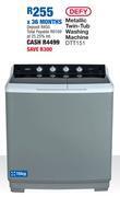 OK Furniture Defy 15kg metallic twin tub washing machine dtt151 offer