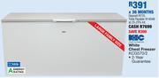 OK Furniture Kic 553l white chest freezer kcg570/2 offer