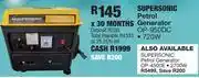 OK Furniture Supersonic petrol generator op-950dc offer