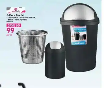 Makro 3-Piece Bin Set offer