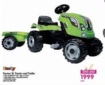 Smoby Farmer XL Tractor and Trailer