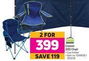 Game Campmaster classic 200 chair-for 2 offer
