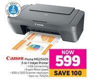 Game Canon pixma mg2540s 3 in 1 inkjet printer offer