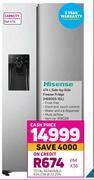 Game Hisense 474l side by side freezer fridge h690ss-idl offer