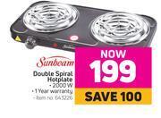 Game Sunbeam double spiral hotplate offer