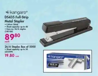 Kangaro DS435 Full-Strip Metal Stapler