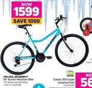 Game Raleigh 26 burner mountain bike offer