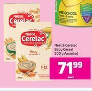Game Nestle cerelac baby cereal assorted-500g each offer