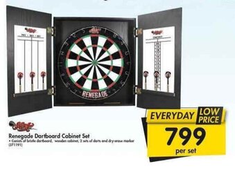 Makro Renegade Dartboard Cabinet Set offer