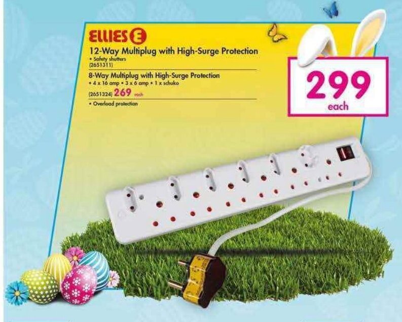 12Way Multiplug with HighSurge Protection offer at Makro