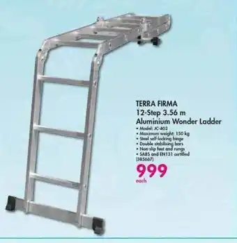 Makro Terra Firma 12-Step 3.56m Aluminium Wonder Ladder offer