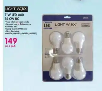 Makro 7W LED A60 ES CW BC offer