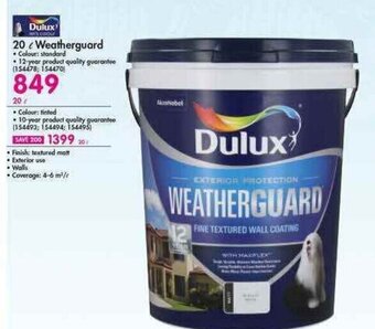 Makro Dulux 20L Weatherguard offer