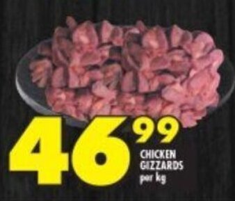 Shoprite CHICKEN GIZZARDS per kg offer