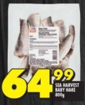 Shoprite SEA HARVEST BABY HAKE 800g offer