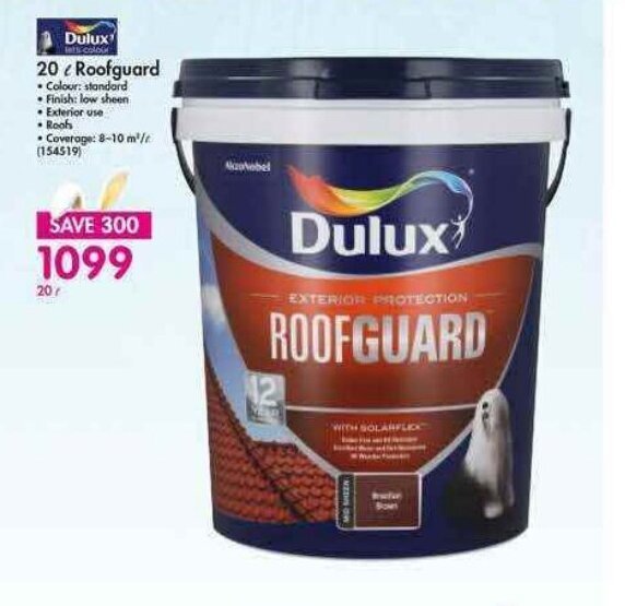 Dulux 20L Roofguard offer at Makro