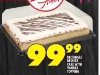 Shoprite RECTANGLE DESSERT CAKE WITH VANILLA TOPPING offer