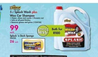 Makro SHIELD 5L Splash Wash Plus Wax Car Shampoo offer
