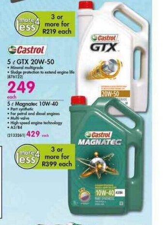 Makro Castrol 5L GTX 20W-50 offer