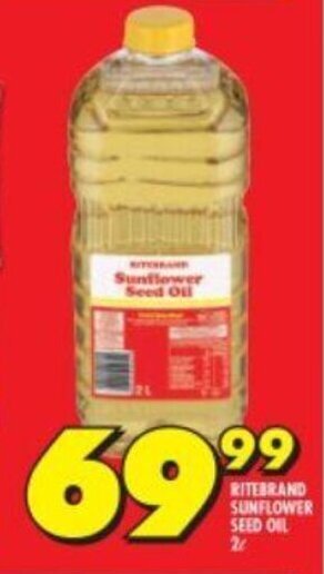 Shoprite RITEBRAND SUNFLOWER SEED OIL 2L offer