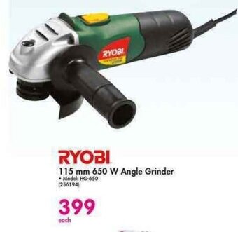 Makro RYOBI 115mm 650W Angle Grinder offer