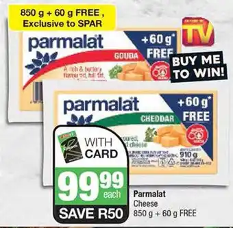 Spar Parmalat Cheese 850 g + 60 g FREE offer