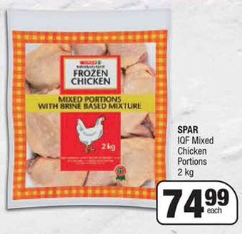Spar SPAR IQF Mixed Chicken Portions 2 kg offer