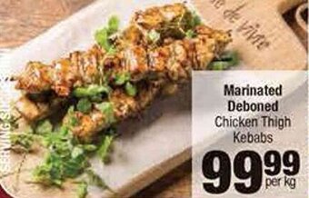 Spar Marinated Deboned Chicken Thigh Kebabs offer